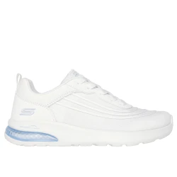 Skechers BOBS Sport Vision Air Women's Casual Lace Up Sneakers White Color with Memory Foam Insole and Skech Air 180 Degree Airbag Midsole Size 39