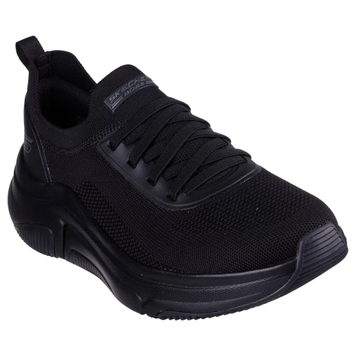 Skechers BOBS Sport Sparrow Flex Athletic Shoes for Men, Black Engineered Knit Upper, Comfortable Memory Foam Insole, Fixed Stretch Laces, Vegan Design, Size 42 - Skechers - Image 3