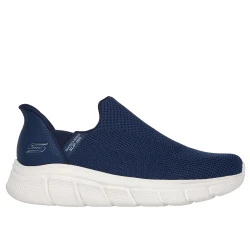 Skechers BOBS Sport B Flex Men's Slip On Sneakers Navy 40 Featuring Hands Free Slip Ins Technology, Engineered Mesh Upper, Memory Foam Insole, and Comfortable Fit