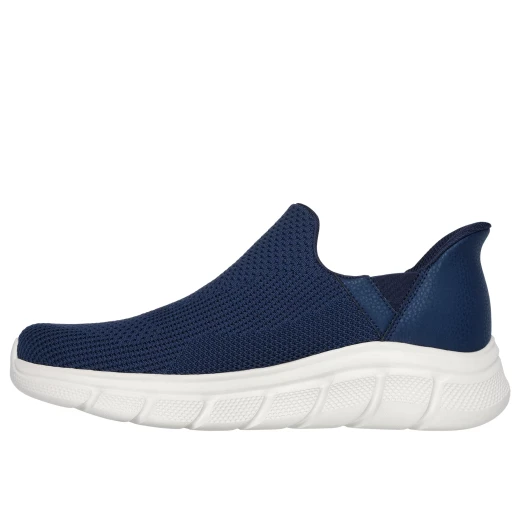 Skechers Men's BOBS Sport B Flex Slip On Shoes Navy with Memory Foam Insole. Featuring Hands Free Slip ins Technology, Engineered Mesh Upper, and Twin Gore Panels. Size 41. - Skechers - Image 4