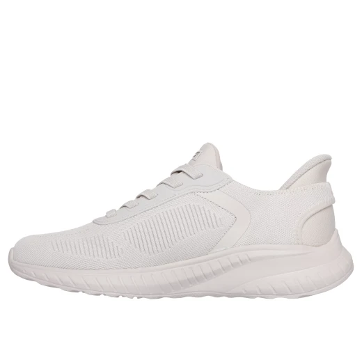 Skechers Men's BOBS Sport Squad Chaos Solid Step Sneakers: Hands Free Slip Ins, Memory Foam Cushioned Insole, Shock Absorbing Midsole, No Tie Fit, Vegan, Size 40 / Off White - Skechers - Image 5