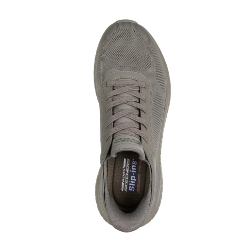 Skechers Men's BOBS Sport Squad Chaos Olive Sneakers: Hands Free Slip-ins, Memory Foam Comfort, No Tie Fit, Vegan, Machine Washable, Size 44 - Skechers - Image 5