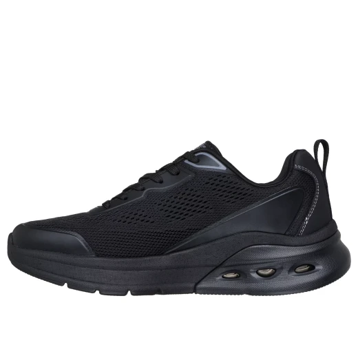 حذاء رياضي رجالي من سكيتشرز، طراز BOBS Sport Arc Waves 2.0، أسود، مقاس 46، يتميز بنعل داخلي من إسفنج ميموري فوم ونعل أوسط هندسي بتقنية Glide Step لتوفير أقصى درجات الراحة والدعم - سكيتشرز - Image 5
