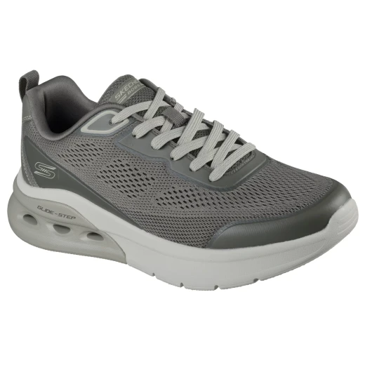Skechers Men's BOBS Sport Arc Waves 2.0 Olive Green Athletic Sneakers with Memory Foam Insole and Glide-Step Midsole, Size 40 - Skechers - Image 3