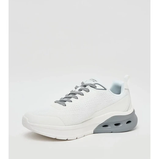 حذاء رياضي رجالي من سكيتشرز BOBS Sport Arc Waves 2.0 برباط مع نعل داخلي من إسفنج ميموري وفوم، أبيض، مقاس 46 - سكيتشرز - Image 3