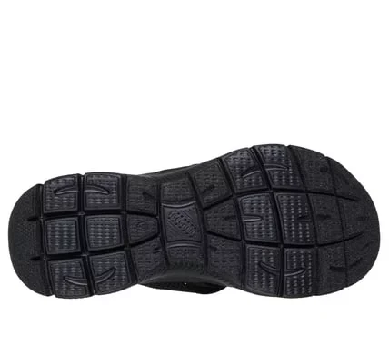 Skechers Women's Summits Fantasy Walk Vegan Strappy Sandals in Black, Featuring a Knitted Upper and Cushioned Yoga Foam Footbed, Size 37 for Breezy Comfort - Skechers - Image 6