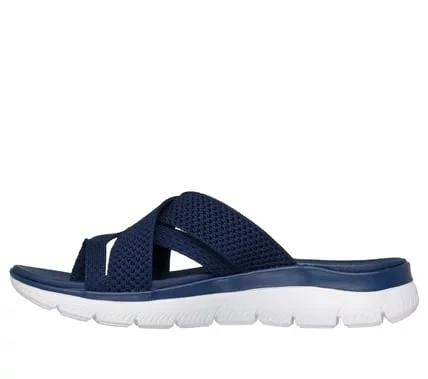 Skechers Women's Summits Fantasy Walk Vegan Strappy Sandals with Knitted Upper and Yoga Foam Footbed, Navy, Size 37 for Breezy Comfort on Sunny Days - Skechers - Image 5