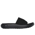 Skechers Women's Arch Fit Cloud Oh She Pretty Vegan Slide Sandals with Stretch Fit Braided Band Upper, Contoured Arch Fit Support, Black Color, Size 37, SKU 119789 BBK - Skechers