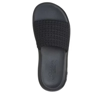 Skechers Women's Arch Fit Cloud Oh She Pretty Vegan Slide Sandals with Stretch Fit Braided Band Upper, Contoured Arch Fit Support, Black Color, Size 37, SKU 119789 BBK - Skechers - Image 4