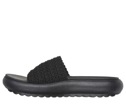 Skechers Women's Arch Fit Cloud Oh She Pretty Vegan Slide Sandals with Stretch Fit Braided Band Upper, Contoured Arch Fit Support, Black Color, Size 37, SKU 119789 BBK - Skechers - Image 5