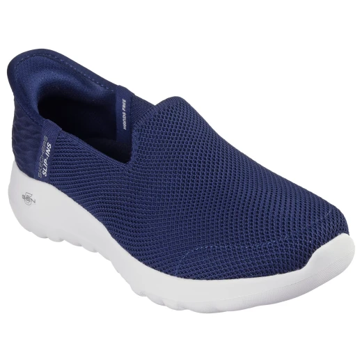 Skechers Women's GO WALK Joy Vela Slip-ins Navy Blue Walking Shoes with Stretch Fit Mesh, Air-Cooled Memory Foam Insole, and 5-GEN Cushioning, Size 37 for Women Skechers Women's GO WALK Joy Vela Slip-ins Navy Blue Walking Shoes with Stretch Fit Mesh, Air-Cooled Memory Foam Insole, and 5-GEN Cushioning, Size 37 for Women