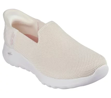 Skechers Women's GO WALK Joy Vela Slip-ins Off White 40 Sneakers with Stretch Fit Mesh Knit Upper, Air-Cooled Memory Foam Insole, and 5-GEN Cushioning for Ultimate Comfort - Skechers - Image 3