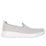 Skechers Women's GO WALK Joy Joselin Taupe Walking Shoes Size 37.5 with StretchFit Breathable Knit Upper, Air Cooled Goga Mat Insole, and 5GEN Cushioned Midsole for All Day Comfort - Skechers