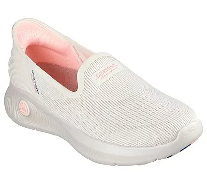 Skechers Women's Hands Free Slip-ins GO WALK Anywhere Telyn Walking Shoes with Arch Fit Insole, Hyper Burst Cushioning, and Goodyear Anti slip Outsole. Size 39.5, Natural Color. - Skechers - Image 3