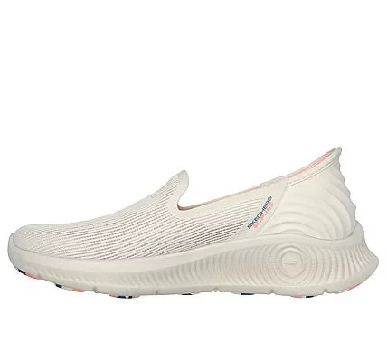 Skechers Women's Hands Free Slip-ins GO WALK Anywhere Telyn Walking Shoes with Arch Fit Insole, Hyper Burst Cushioning, and Goodyear Anti slip Outsole. Size 39.5, Natural Color. - Skechers - Image 4