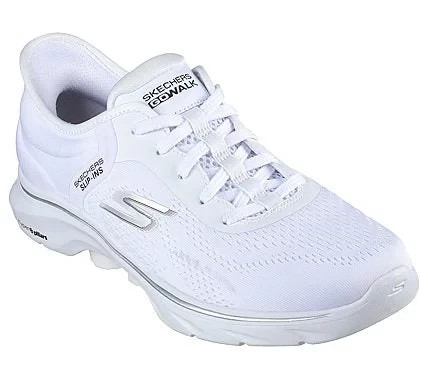 Skechers Women's GO WALK 7 Slip-ins Hands Free Walking Shoes Valin White Size 40 with Air-Cooled Memory Foam Insole and ULTRA GO Cushioning Hyper Pillars Support - Skechers - Image 3