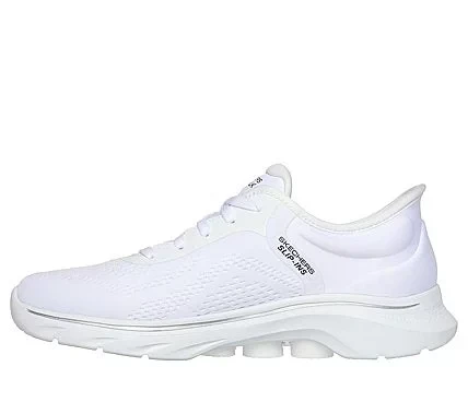 Skechers Women's GO WALK 7 Slip-ins Hands Free Walking Shoes Valin White Size 40 with Air-Cooled Memory Foam Insole and ULTRA GO Cushioning Hyper Pillars Support - Skechers - Image 4