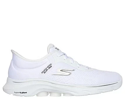 Skechers Women's GO WALK 7 Slip-ins Hands Free Walking Shoes Valin White Size 40 with Air-Cooled Memory Foam Insole and ULTRA GO Cushioning Hyper Pillars Support - Skechers - Image 5