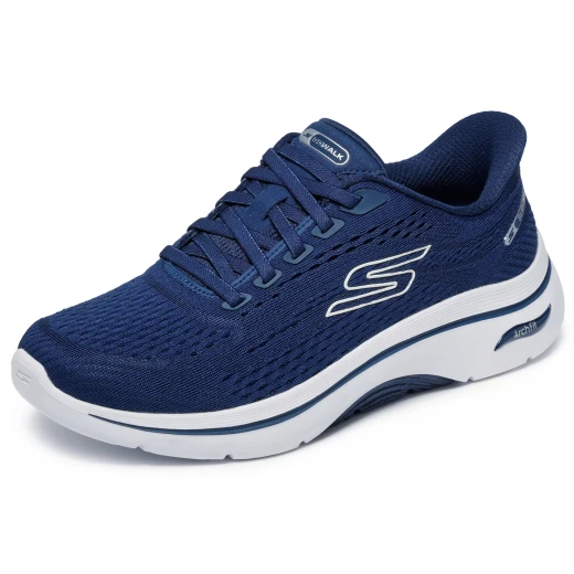Skechers Go Walk Arch Fit 2.0 Women's Navy Walking Shoes Size 40 - Skechers - Image 4