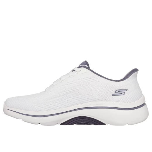 Skechers Women's GO WALK Arch Fit 2.0 Walking Shoes with Hands Free Slip-ins Technology, Featuring Engineered Knit Upper, Comfort Pillars, Removable Arch Fit Insole, White, Size 37 - Skechers - Image 5