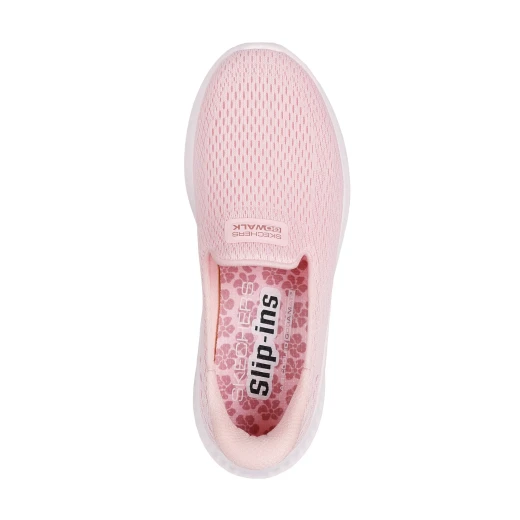 Skechers Women's GO WALK Now 40 Slip-ins Light Pink Comfort Walking Shoes with Hands Free Design Featuring Air-Cooled Goga Mat Insole and Ultra Light Cushioning - Skechers - Image 5