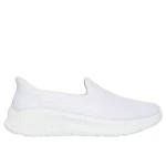 Skechers Women's GOwalk Now Ivy Slip On Walking Shoes White 37.5 Featuring Hands Free Slip Ins Air Cooled Goga Mat Insole Ultra Light Midsole Supportive and Comfortable Design - Skechers