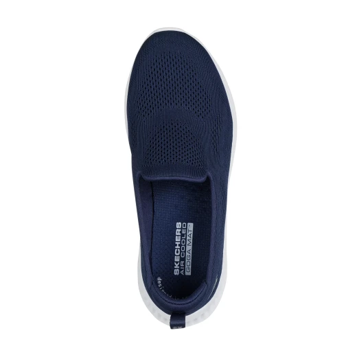 Skechers GO WALK Now Eliana Women's Walking Shoes Navy Blue with Air Cooled Goga Mat Insole and Responsive Ultra Light Midsole Cushioning, Size 38.5, Vegan Design - Image 4