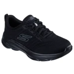 حذاء المشي سكيتشرز GO WALK 8 للنساء أسود مقاس 37.5 مع نعل داخلي بتقنية Air Cooled Goga Mat وتوسيد خفيف الوزن ULTRA GO أعمدة الراحة للمشي اليومي للنساء - سكيتشرز