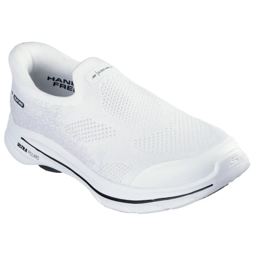 Skechers Women's GO WALK 8 Hands Free Slip-ins White Walking Shoes with Air-Cooled Goga Mat, ULTRA GO Cushioning, Stretch Fit Knit Upper, and Heel Pillow Support, Size 37 Skechers Women's GO WALK 8 Hands Free Slip-ins White Walking Shoes with Air-Cooled Goga Mat, ULTRA GO Cushioning, Stretch Fit Knit Upper, and Heel Pillow Support, Size 37