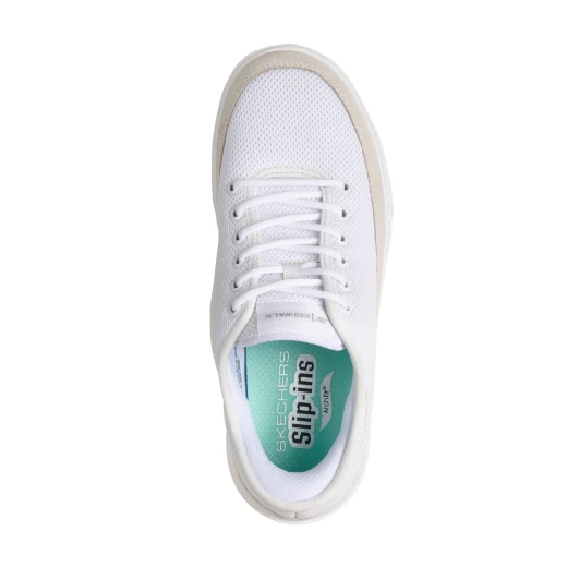 Skechers Women's Slip-ins Go Walk Commuter Kaylin Athletic Walking Shoes White Featuring Hands Free Design, Arch Fit Insole, and Ultra Go Cushioning - Size 36 - Skechers - Image 4