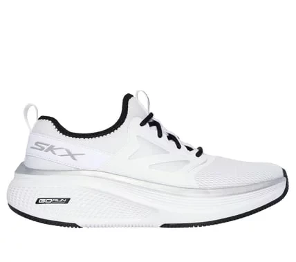 Skechers Women's GO RUN Elevate 2.0 Athletic Training Sneakers with Air Cooled Goga Mat Insole and Lightweight Ultra Go Cushioning, White, Size 37.5