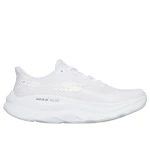 Skechers Women's Max Run 40 White Trainers Featuring Air Cooled Goga Mat Insole for Superior Comfort and Slip In Heel for Easy Wear and Secure Fit. Lace Closure for Adjustability. - Skechers