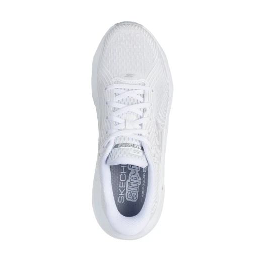 Skechers Women's Max Run 40 White Trainers Featuring Air Cooled Goga Mat Insole for Superior Comfort and Slip In Heel for Easy Wear and Secure Fit. Lace Closure for Adjustability. - Skechers - Image 4