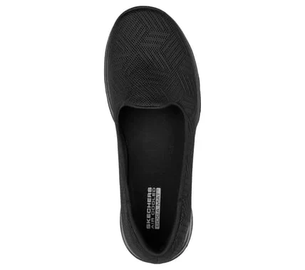 Skechers Women's Go Walk Lite - Sweet Gal Mesh Slip On Walking Shoes with Air Cooled Goga Mat Insole and Lightweight 5GEN Cushioning - Size 37 / Black - Skechers - Image 4