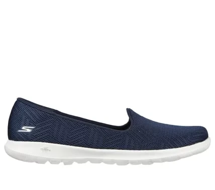 Skechers Women's GO WALK LITE Navy Blue Comfort Slip On Walking Shoes Size 38 Features Air Cooled Goga Mat Insole and Lightweight 5GEN Cushioning for All Day Wear - Skechers - Image 2