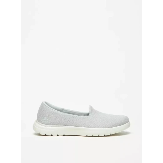Skechers Women's On The Go Flex Slip On Walking Skimmer Sneaker Gray Size 37, Engineered Knit Mesh Upper, Air Cooled Goga Mat Insole, Ultra Go Midsole, Machine Washable Design - Skechers - Image 8