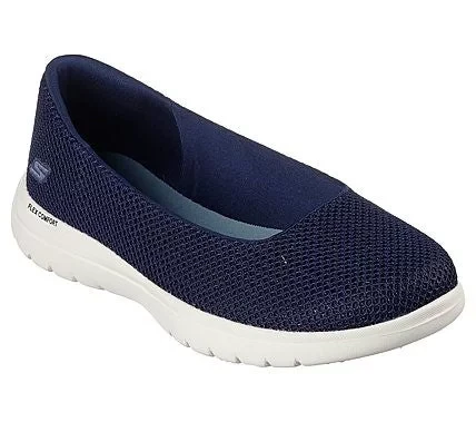 Skechers Women's On The GO Flex Cherie Navy Skimmer Mesh Walking Shoes With Air Cooled Goga Mat Insole And Ultra GO Cushioning Size 37.5 - Skechers - Image 2