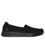 Skechers Women's Arch Fit Inspire Black Skimmer Shoes Size 37 Featuring Stretch Fit Engineered Mesh, Ultra Go Cushioning, and Removable Arch Fit Insole for All Day Comfort - Skechers