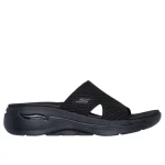 Skechers Women's GO Walk Arch Fit Allure Sandals Black Size 37 Featuring Arch Support and ULTRA GO Cushioning for All Day Comfort Perfect for Summer Walks and Outdoor Activities - Skechers