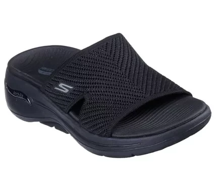 Skechers Women's GO Walk Arch Fit Allure Sandals Black Size 37 Featuring Arch Support and ULTRA GO Cushioning for All Day Comfort Perfect for Summer Walks and Outdoor Activities - Skechers - Image 3