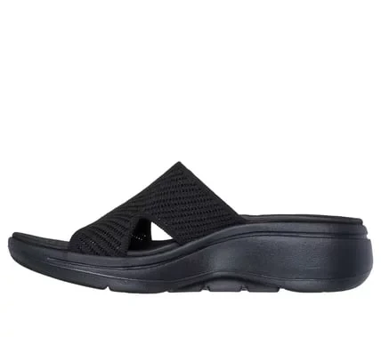 Skechers Women's GO Walk Arch Fit Allure Sandals Black Size 37 Featuring Arch Support and ULTRA GO Cushioning for All Day Comfort Perfect for Summer Walks and Outdoor Activities - Skechers - Image 5