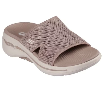 Skechers Women's GO Walk Arch Fit Allure Sandals Taupe Size 37 Featuring Arch Fit Technology and ULTRA GO Cushioning for All Day Comfort and Support, Perfect for Summer Days - Skechers - Image 3
