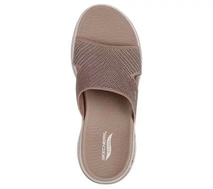Skechers Women's GO Walk Arch Fit Allure Sandals Taupe Size 37 Featuring Arch Fit Technology and ULTRA GO Cushioning for All Day Comfort and Support, Perfect for Summer Days - Skechers - Image 4