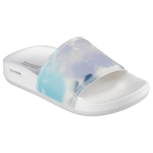 Skechers Women's Hyper Slide Sandals with HYPER BURST Cushioning and Goodyear Performance Outsole in Blue Tie Dye Print, Size 37, Perfect for Post Cardio Comfort and Style - Skechers - Image 2