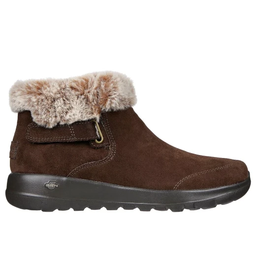 Skechers On The Go Joy First Glance Women's Boots Suede Coffee 37 - Skechers - Image 2