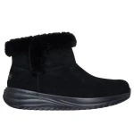 Skechers On The GO Stellar Cozy Step Women's Boots Black Size 37 Waterproof Warm Faux Fur Details Air Cooled Goga Mat Cushioning for Winter Comfort - Skechers