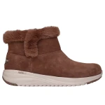 Skechers Women's On The Go Stellar Cozy Step Boots Chocolate 38 Waterproof Faux Fur Lined Winter Boots with Air Cooled Goga Mat Cushioning for All Day Comfort 2024 New Arrival - Skechers