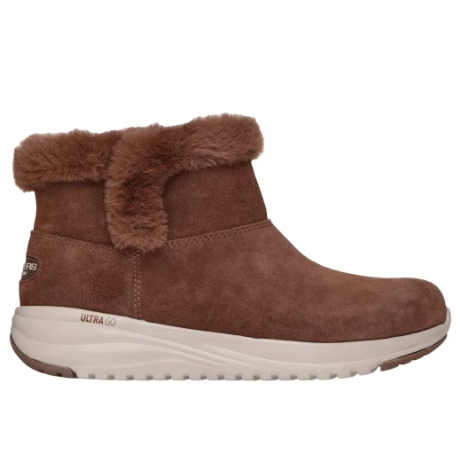 Skechers On The Go Stellar Cozy Step Women's Boots Chocolate Size 36 Featuring Air Cooled Goga Mat Cushioning Waterproof Design Faux Fur Trim for Winter Comfort and Style - Skechers - Image 2