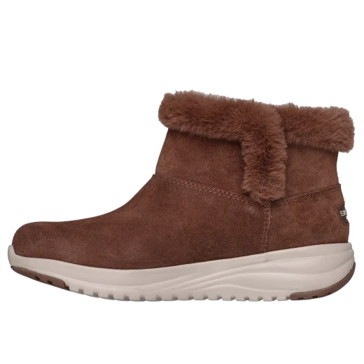 Skechers On The Go Stellar Cozy Step Women's Boots Chocolate Size 36 Featuring Air Cooled Goga Mat Cushioning Waterproof Design Faux Fur Trim for Winter Comfort and Style - Skechers - Image 4