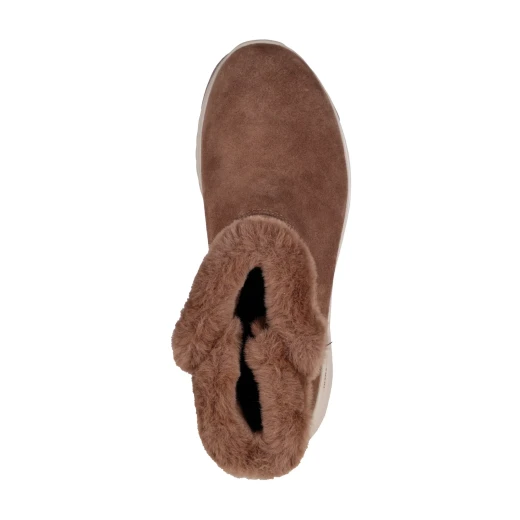 Skechers On The Go Stellar Cozy Step Women's Boots Chocolate Size 36 Featuring Air Cooled Goga Mat Cushioning Waterproof Design Faux Fur Trim for Winter Comfort and Style - Skechers - Image 5